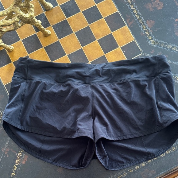 lululemon athletica Women's Navy Athletic Shorts - Picture 3 of 3